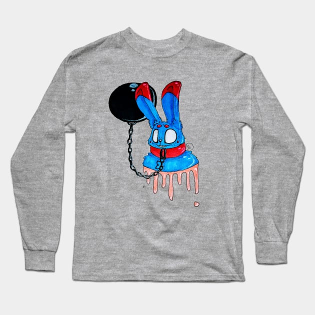 Blue Bunny Long Sleeve T-Shirt by BlueGoo